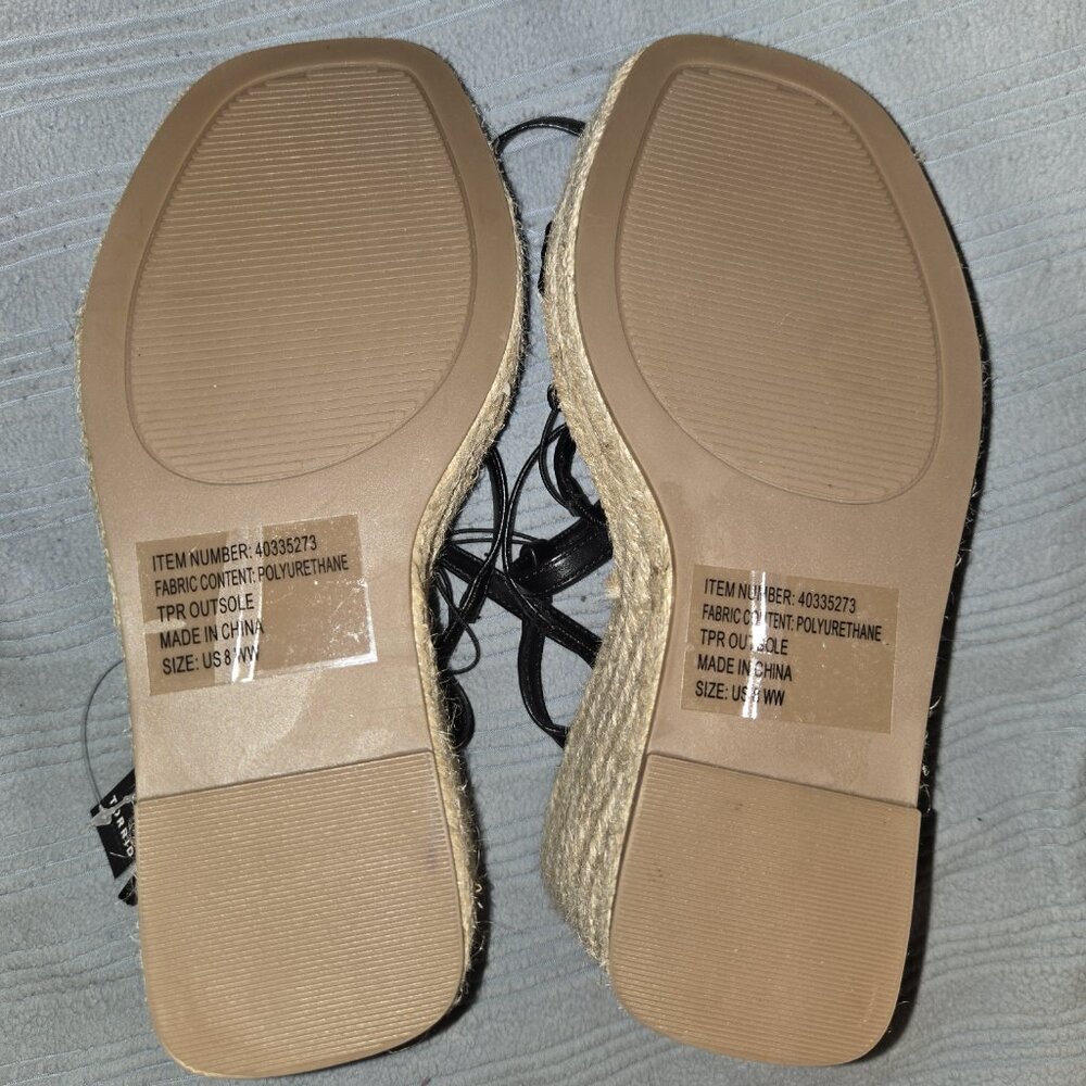 Laceup Strappy Platform Wedge (WW) - Picture 4 of 6